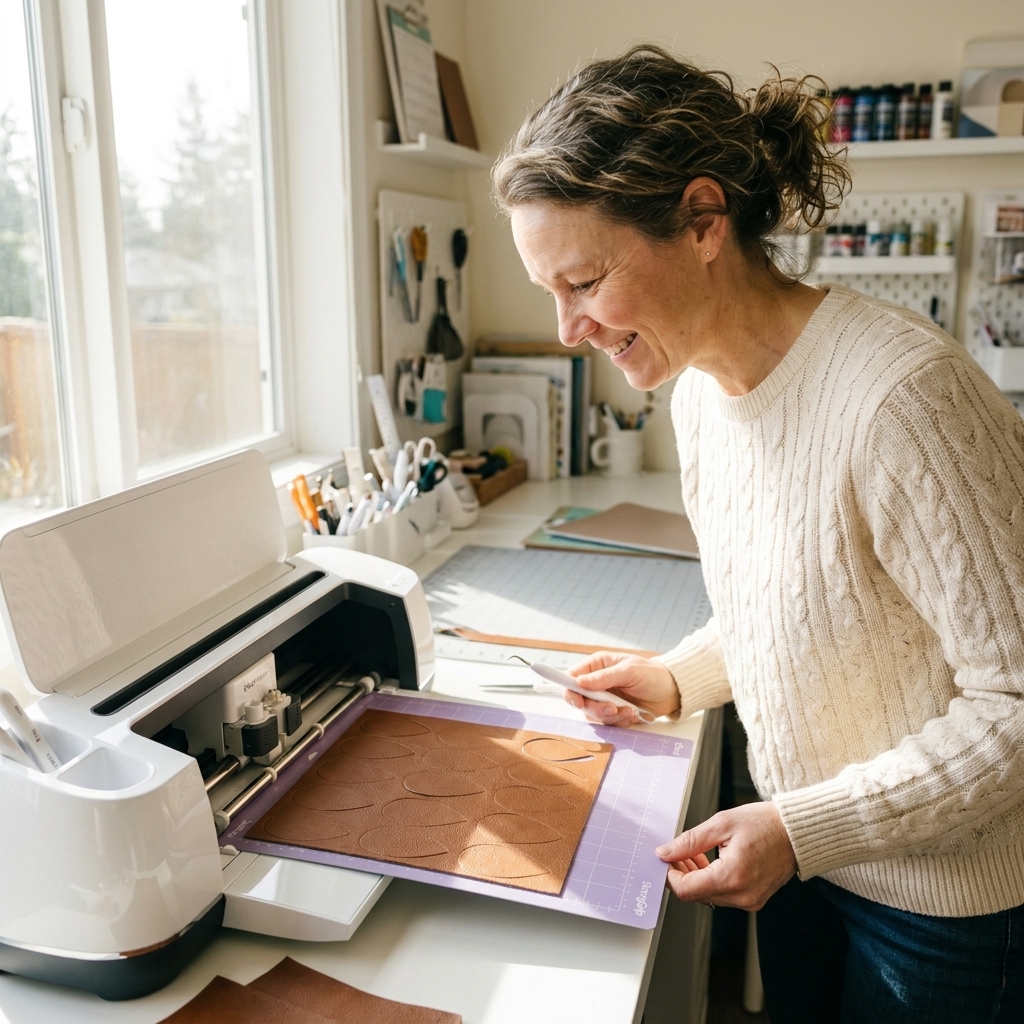 How to Cut and Assemble Faux Leather Earrings with Your Cricut