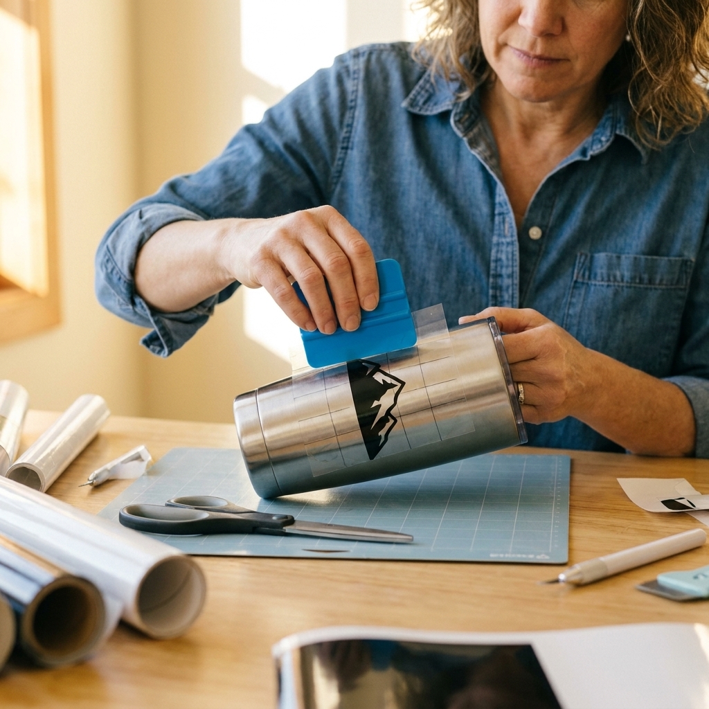 Permanent Vinyl on Mugs and Tumblers
